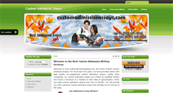 Desktop Screenshot of customadmissionessays.com